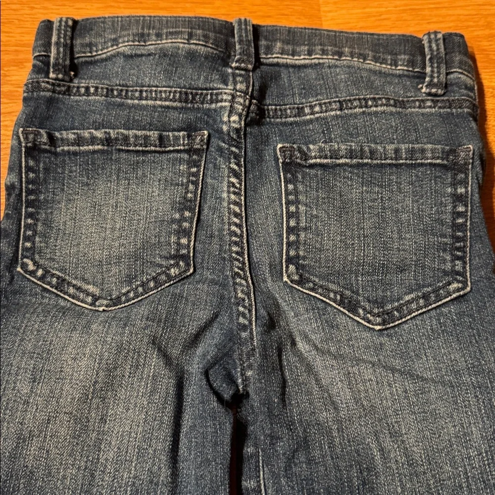 OshKosh B'gosh Blue Denim Button Fly snap up Jeans kids size 5 - Picture 5 of 7